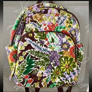 Vera Bradley Essential Small Backpack EVENING GARDEN